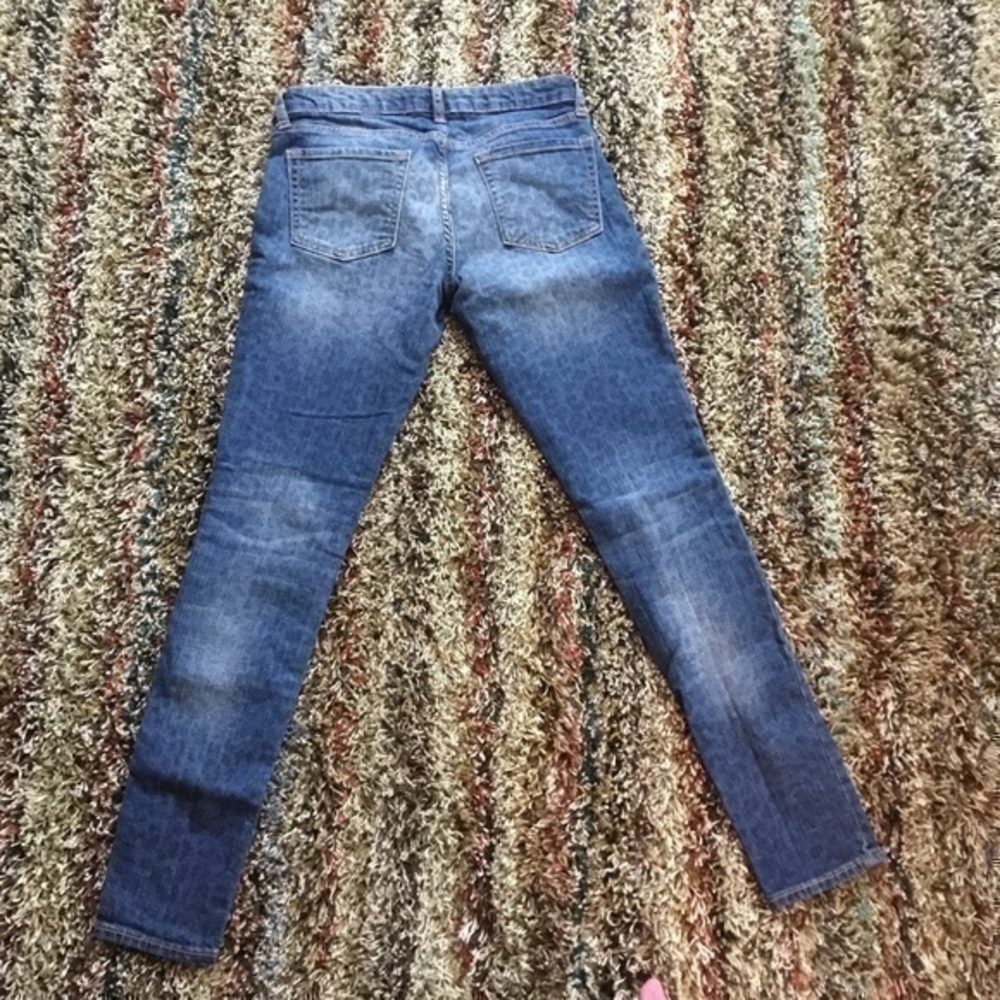 ๐ Gap animal leopard blue skinny Jeans๐ - Picture 3 of 6